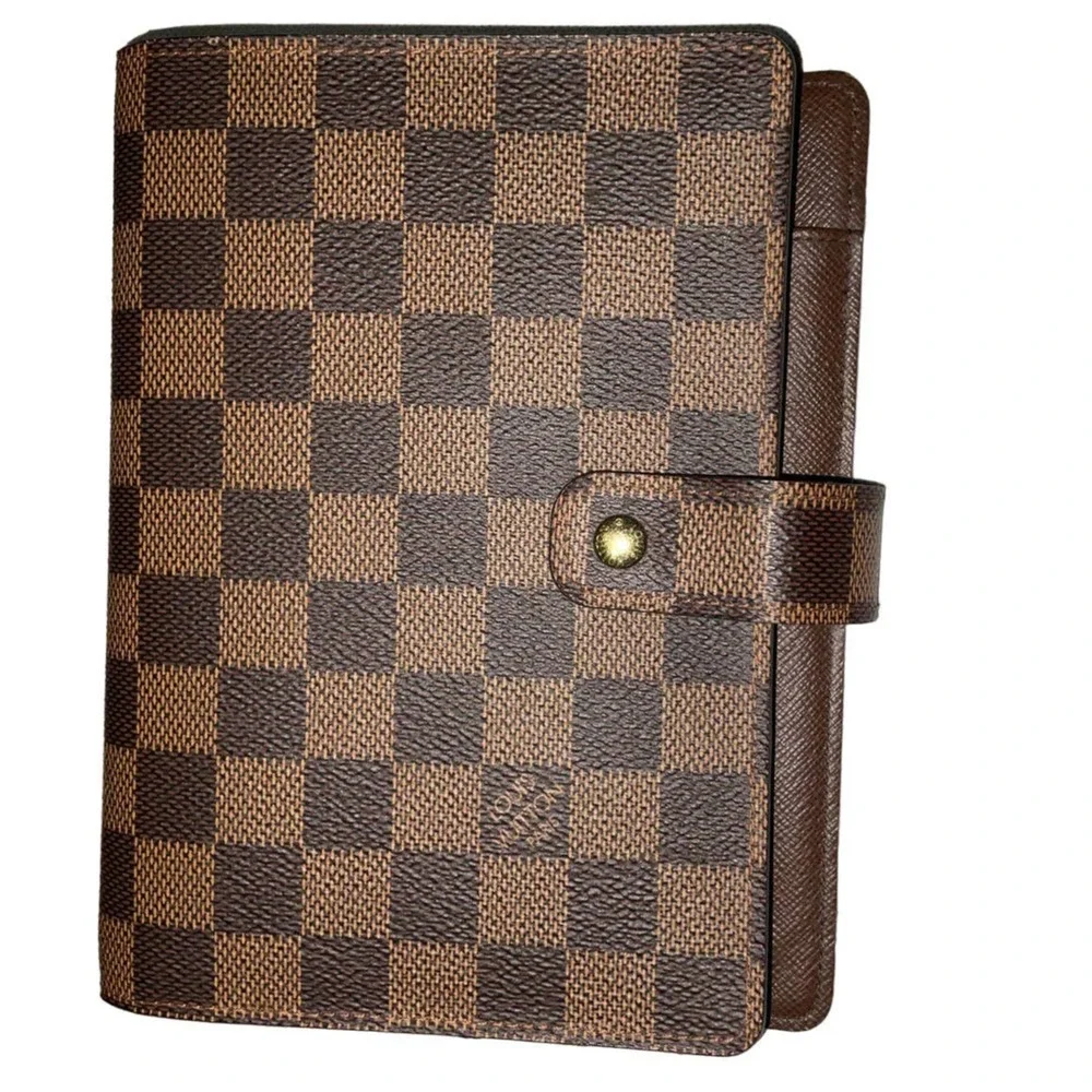 Louis Vuitton Damier Ebene Medium MM Ring Agenda Cover